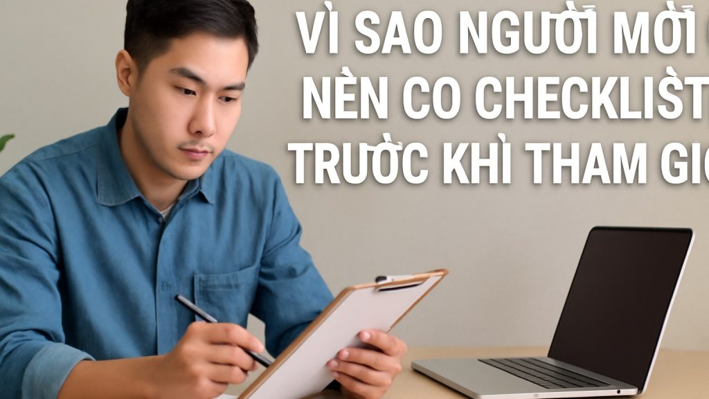 Vì sao người mới nên có checklist trước khi tham gia Minh họa: Vì sao người mới nên có checklist trước khi tham gia